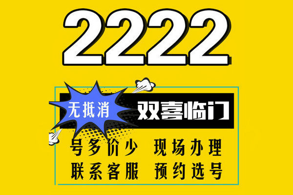 菏泽165手机尾号2222吉祥号码出售回收